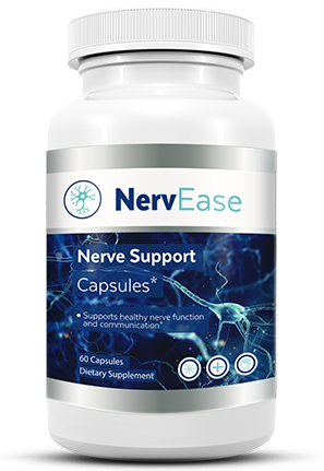 NervEase supplement bottle — nerve support capsules